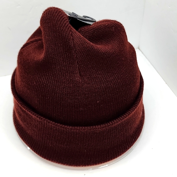 HURLEY HAT BEANIE, BURGUNDY,UNISEX - Picture 3 of 7